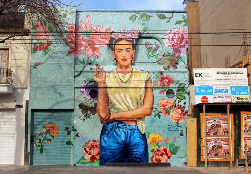 Frida Kahlo mural in Buenos Aires